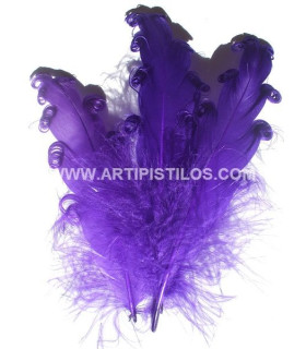 PLUMA RIZADA DE ÁNADE 15 CMS.