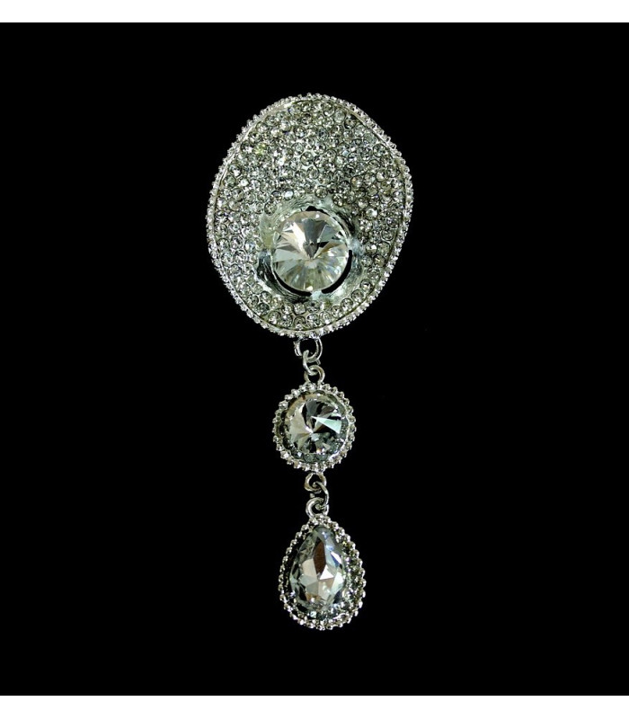 BROOCH DIAMOND 9 X 3,5 CMS.
