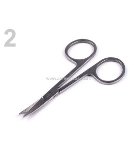 Tijeras Curvas De Bordar 9 Cms. S/foto Largo Total: 9 Cms. - color