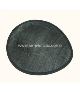 Base Pamela Sinamay 1ª Calidad 34 X 30 Cms. Negro 34 X 30 Cms.