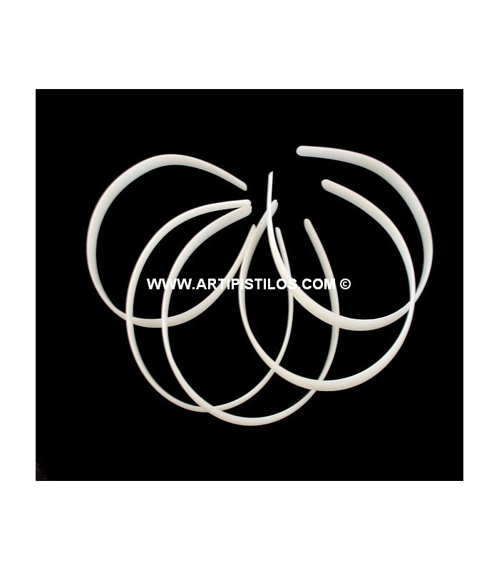 DIADEMA DE PLÁSTICO PARA FORRAR 9 MM.