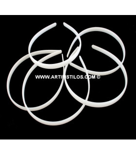 Diadema De Forrar Blanca 1,5 Cms. Blanco Roto 1,5 Cms. De Ancho - tela