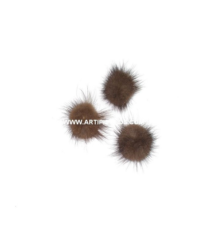 MINK POMPON 100 % NATURAL