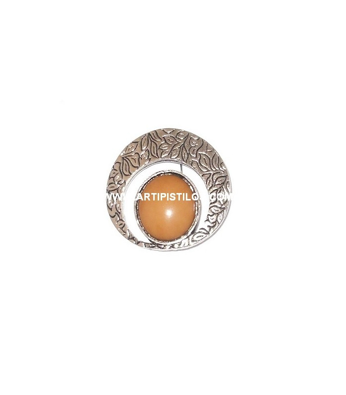 BROCHE OVAL LAVRADO