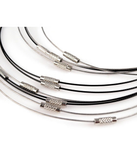 COLLAR GARGANTILLA ALAMBRE MEMORIA + CIERRE BARRIL