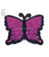 MARIPOSA TERMOADHESIVA CON LENTEJUELAS 5 x 6,5 cm