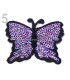 MARIPOSA TERMOADHESIVA CON LENTEJUELAS 5 x 6,5 cm