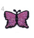 MARIPOSA TERMOADHESIVA CON LENTEJUELAS 5 x 6,5 cm