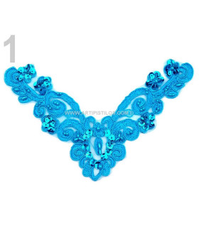 APPLIQUE WITH SEQUINS BEADS & EMBROIDERY