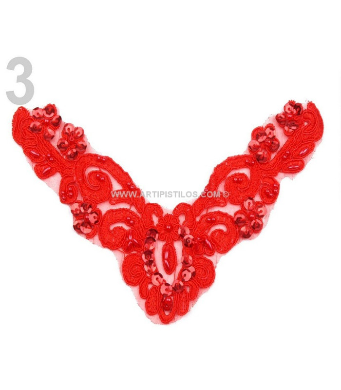 APPLIQUE WITH SEQUINS BEADS & EMBROIDERY