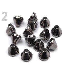 Tacha De Plastico Cónica Para Coser 7 Mm. Antracita - colores