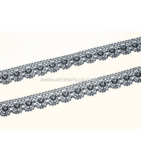 Aplicacion Algodón Negro 1 Mt. X 14 Mm. - hilo de