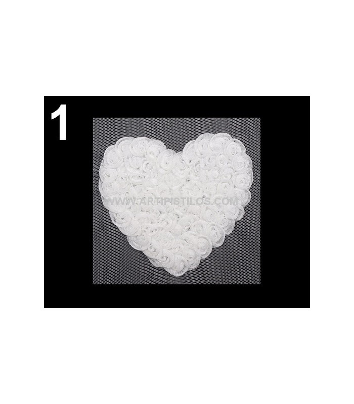 Chiffon Heart Applique
