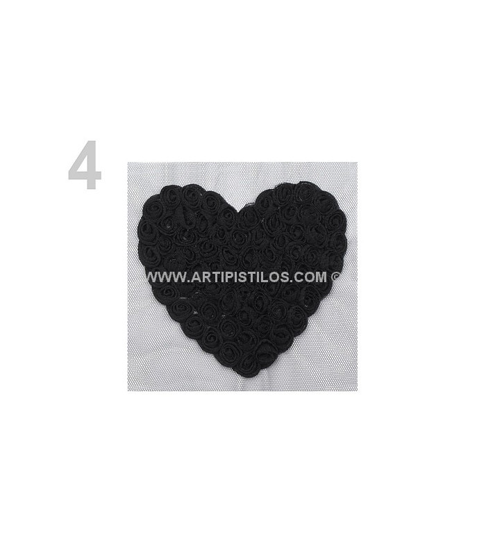 Chiffon Heart Applique