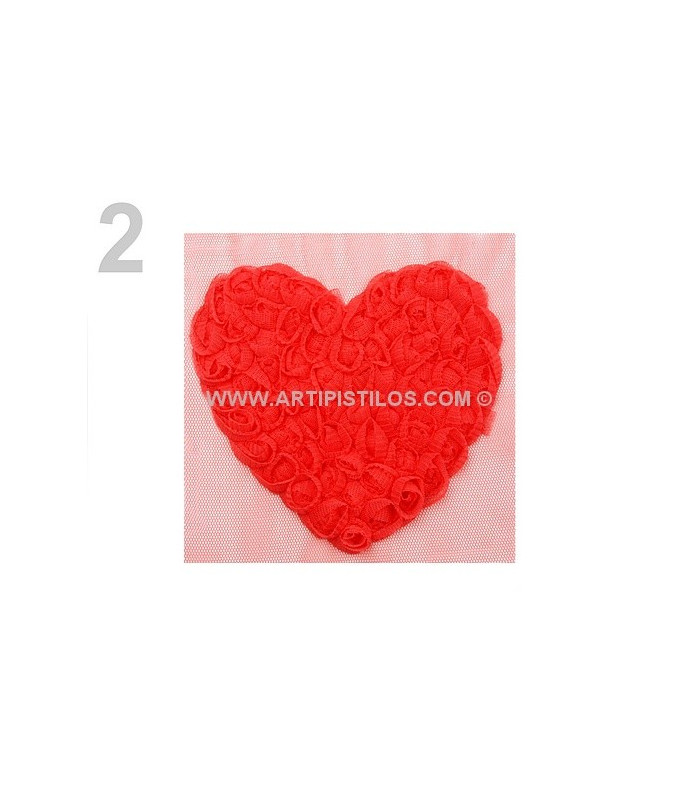 APLICAÇÃO 3 D CHIFFON ROSAS