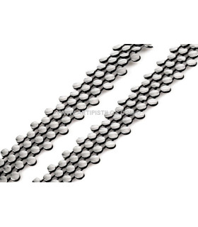 Ornamento Decorativo Plastico Plata 1 Mt. X 18 Mm. - colores para