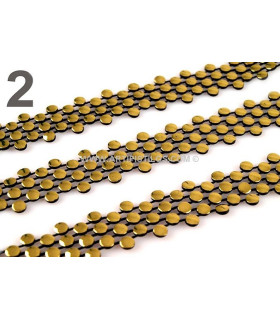 Ornamento Decorativo Plastico Oro 1 Mt. X 18 Mm. - colores para