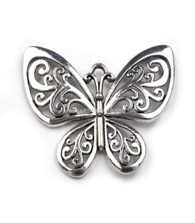 Filigrana Mariposa 50 X 56 Mm. Platino 50 X 56 Mm. - de colores