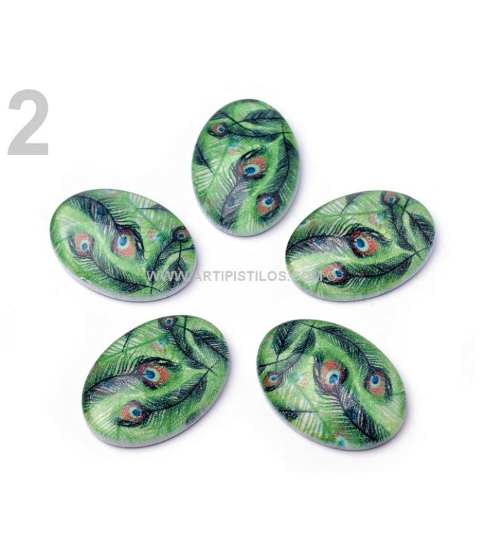 CAMAFEO GLASS PAVO REAL