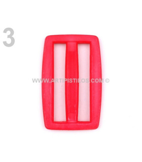 Corredera De Plástico Tri-glide 3,7 Cms. Fucsia 3,7 Cms. - colores para
