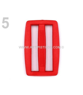 Corredera De Plástico Tri-glide 3,7 Cms. Rojo 3,7 Cms. - colores para