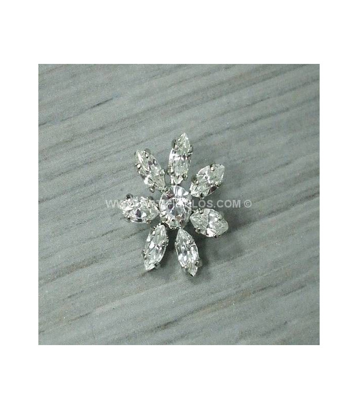 CRISTAL FLOWER BUTTON SWAROVSKY SMALL