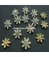CRISTAL FLOWER BUTTON SWAROVSKY SMALL