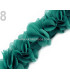FABRIC FLOWERS ON FELT TAPE.