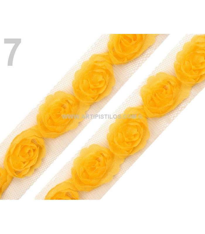 ADORNO ROSAS DE TUL