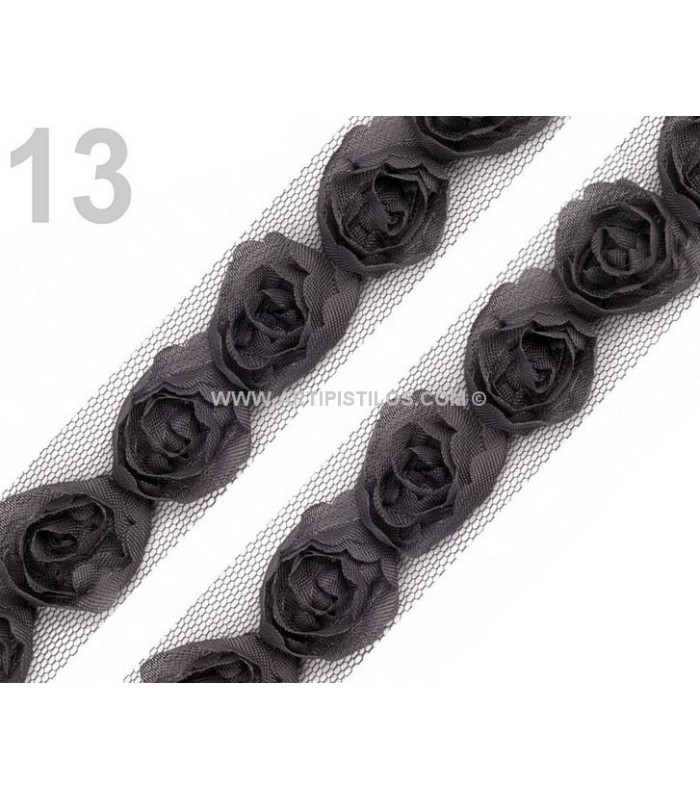 ADORNO ROSAS DE TUL
