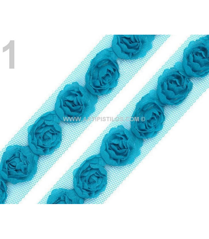 ADORNO ROSAS DE TUL