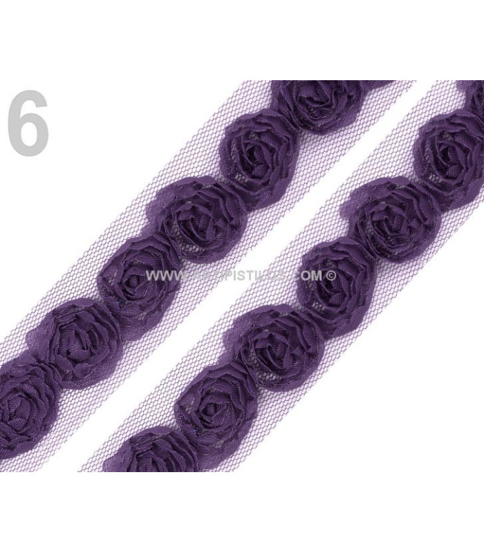 ADORNO ROSAS DE TUL