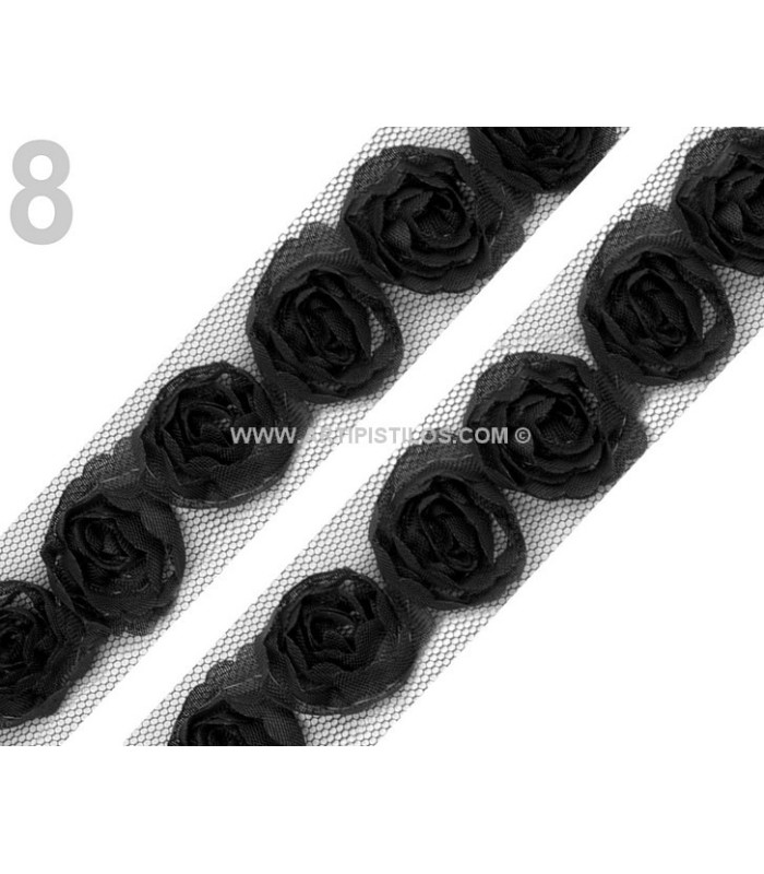 ADORNO ROSAS DE TUL