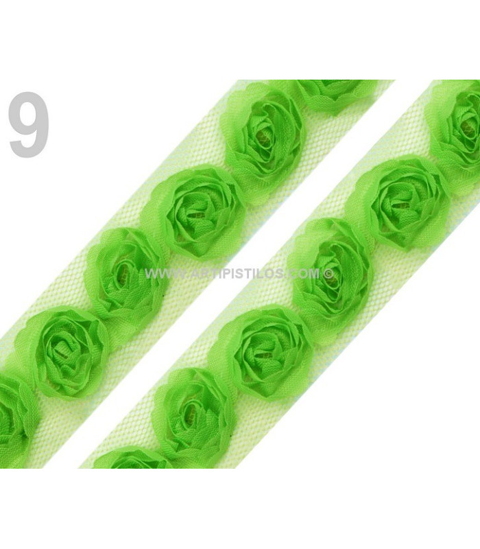ADORNO ROSAS DE TUL