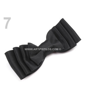 Lazo De Saten 4 X 10 Cms. 4 Capas Negro 4 X 10 Cms.
