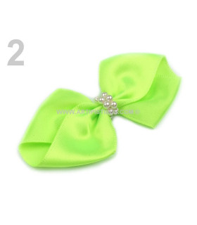 SATIN TIE WITH PEARLS