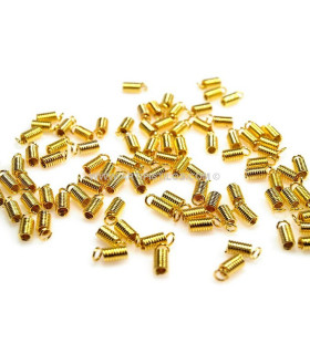 Conector De Seguridad Para Cordones De Cuero 5x2 Mm Dorado Diametro: 2 Mm. Longitud: 5 Mm. - alicates