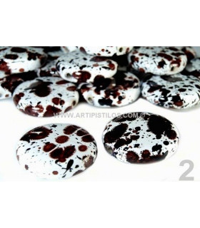 PLASTIC DISC DALMATA 28 MM.