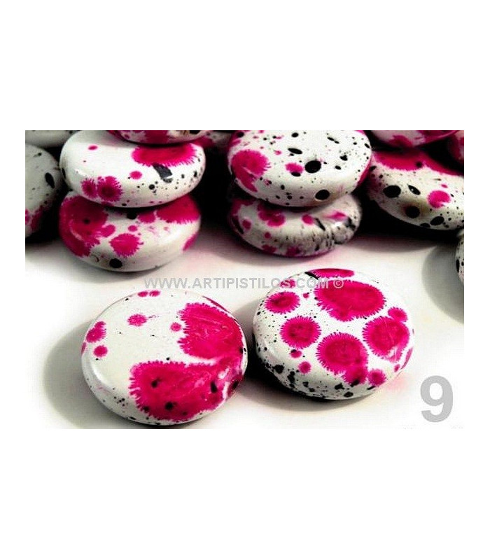 PLASTIC DISC DALMATA 28 MM.