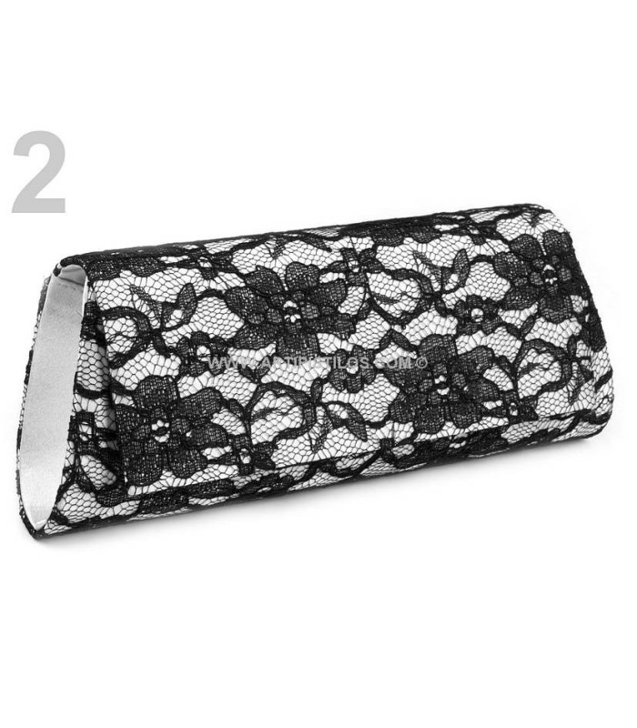 ivory lace clutch bolsa