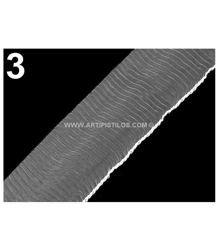 ORGANZA PLISADA ELASTICA