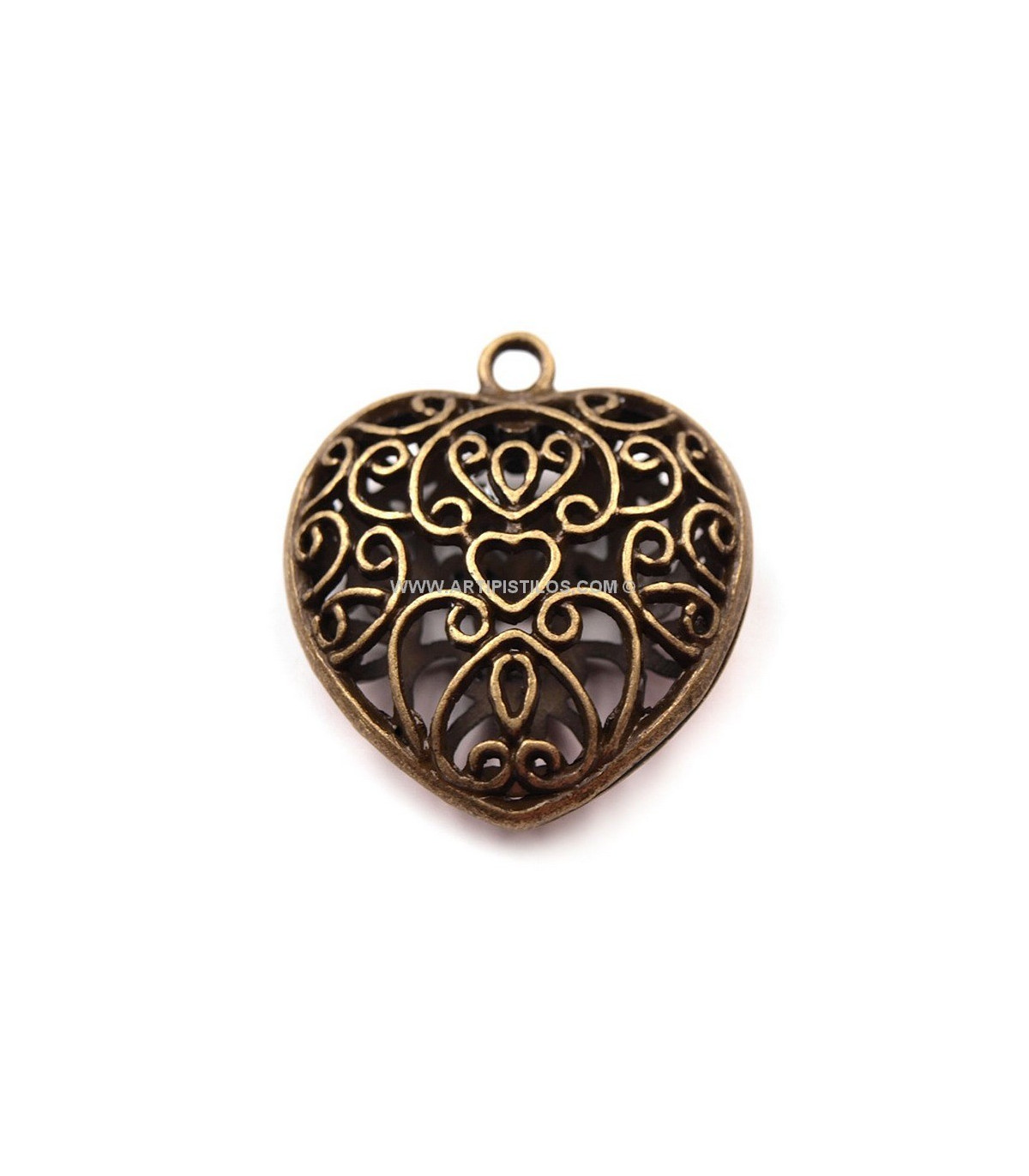 FILIGRANE HEART 30 X 30 MM. - Filigrees - Materials for headdresses ...
