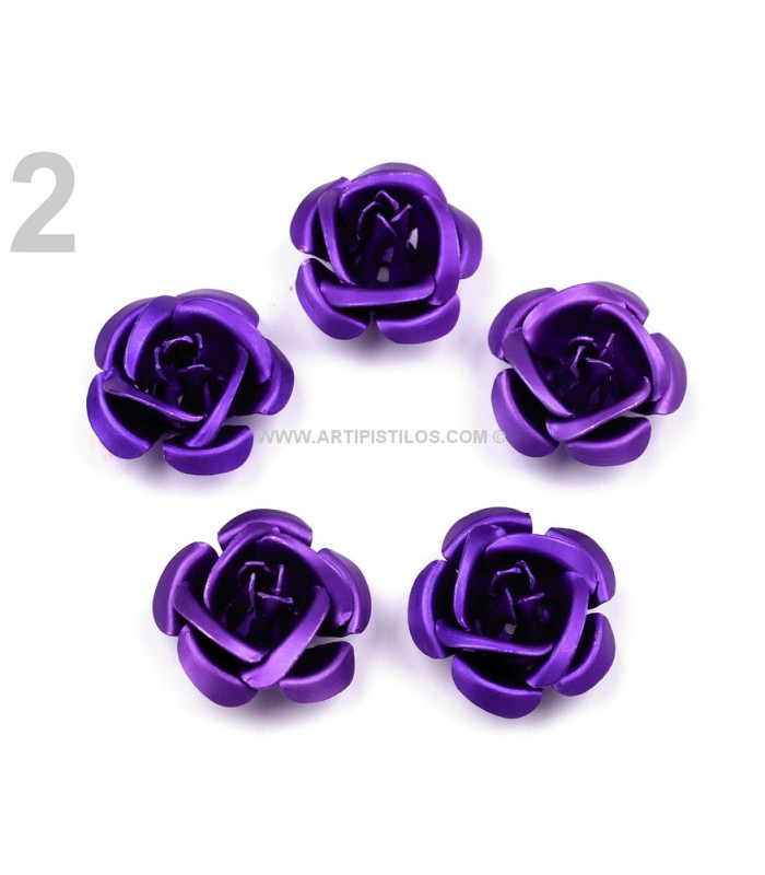 METALLIC ROSE 15 MM.
