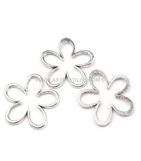 METALLIC DECORATION FLOWER 34 MM.