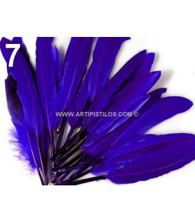 Bolsa 20 Plumas De Pato 9-14 Cms. Royal 9 - 14 Cms. Bolsa De 20 Unidades. - colores para