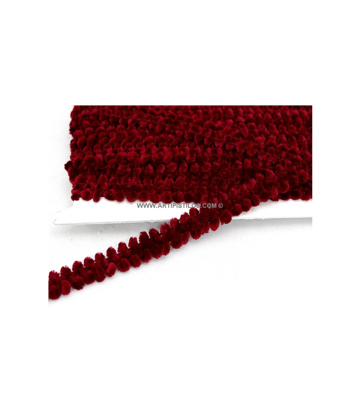 CHENILLE RIBBON 2 CMS. Chenille Ribbons Materials for headdresses, Quality fabrics