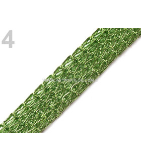 Malla Metalica Tubular 10 Mm. Verde 1 Mt. X 10 Mm. - para hacer sombreros