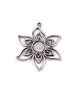 METALLIC FLOWER 4,3 CMS.