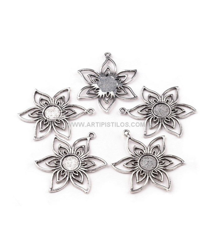 APLICACION FLOR METALICA 4,3 CMS.