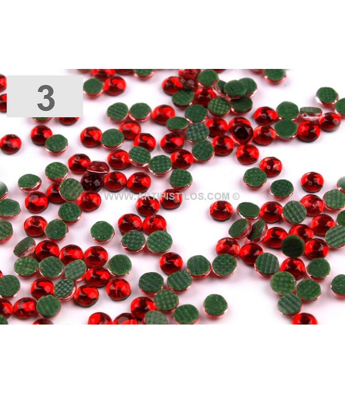CHATON ROSES 4 MM. BOLSA DE 10 g. (330 PIEZAS APROX.)